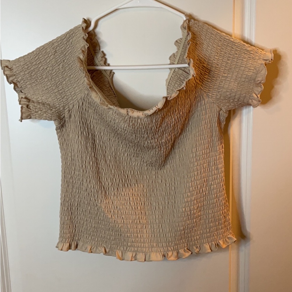 Off the shoulder crop top